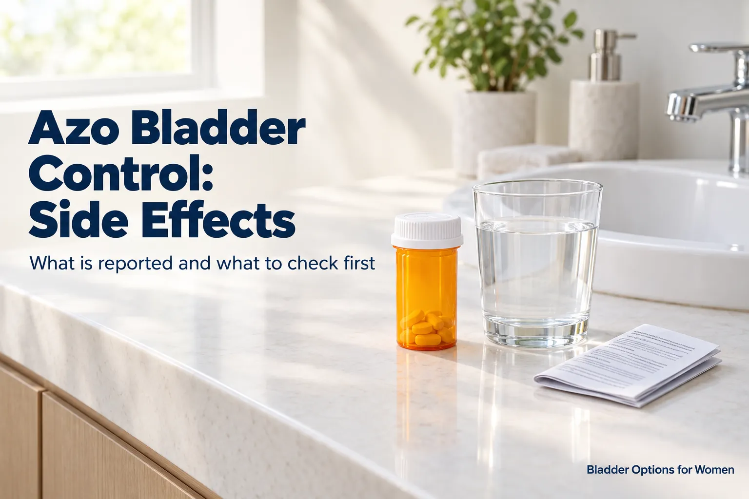 Azo Bladder Control Side Effects: What Is Reported and What to Check First